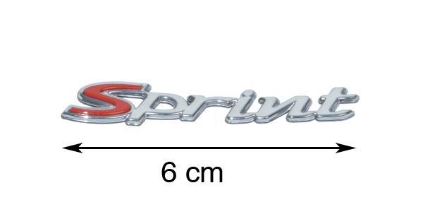 Sticker Piaggio word [sprint] Front cover Piaggio original 1b001263
