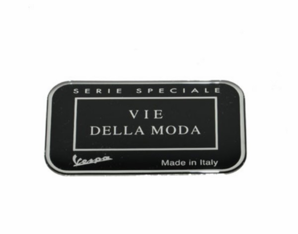 Sticker Piaggio woord [viedellamoda] Vespa LXV Piaggio origineel 673879