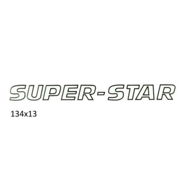 Sticker (super-star) Kreidler wit zwart