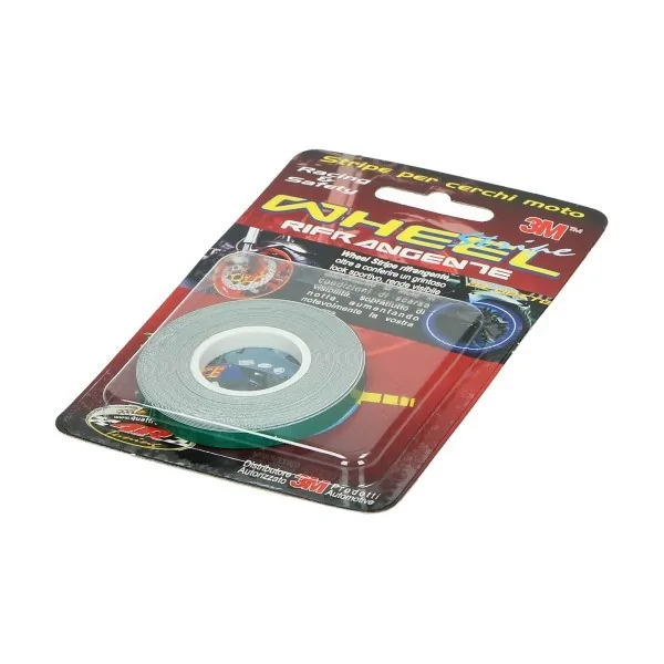 Sticker universal wheel border reflecting green Falko 980681grn