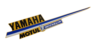 Sticker yamaha onderspoiler Yamaha Aerox vanaf 2006 rossi geel linksonder origineel 3c6f83bp00=o