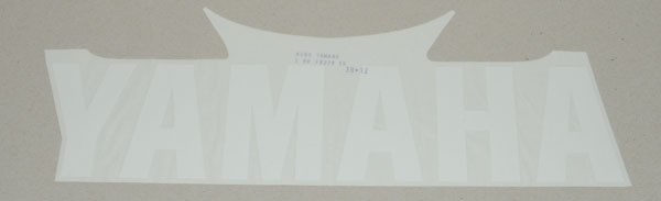 Sticker Yamaha word [yamaha] under cover white original 5brf83280000