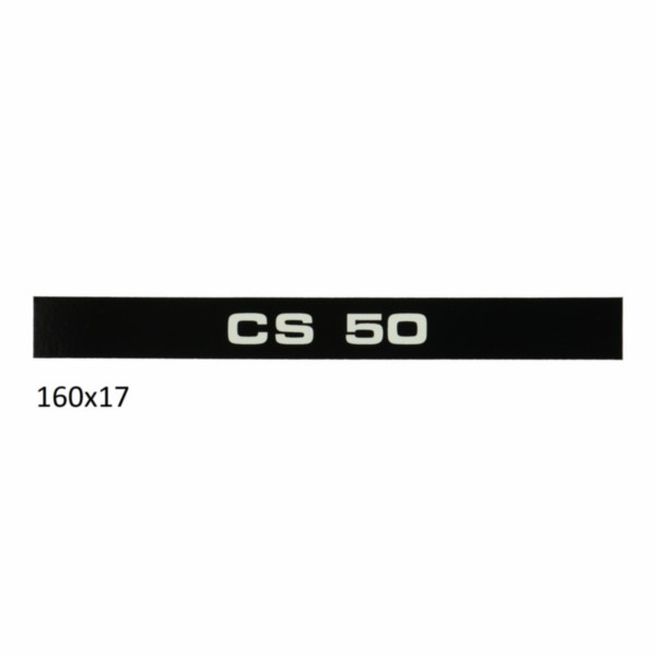 Sticker side cover cs 50 Zundapp old type model 517 black white