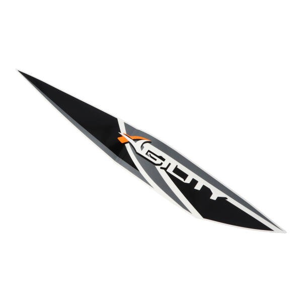 Sticker side cover Kymco Agility Euro 4 on the right Kymco original 86221-ldc8-e9n-t03