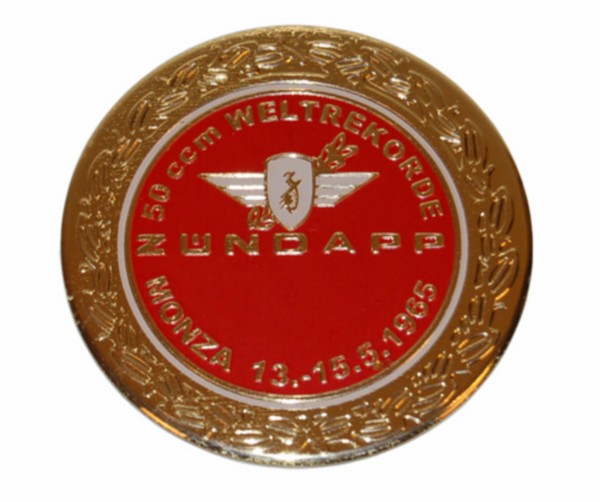 Aufkleber Zundapp Logo rund Zundapp Monza rot Gold z517-12.127 r