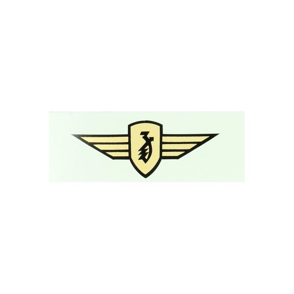 Sticker Zundapp logo wing gold