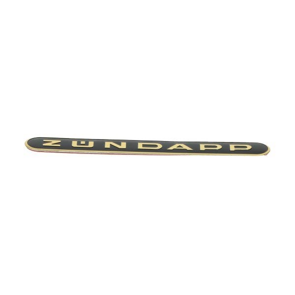 Sticker Zundapp word [zundapp] langwerpig black gold