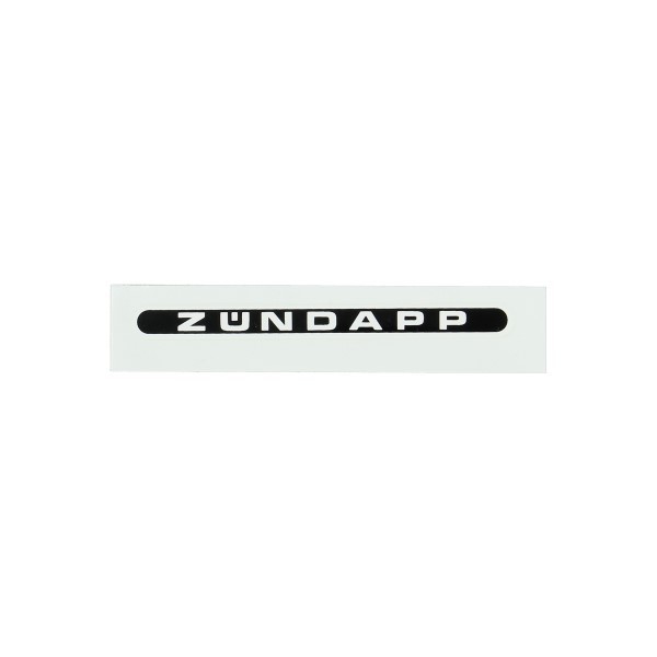 Sticker Zundapp word [zundapp] langwerpig black white