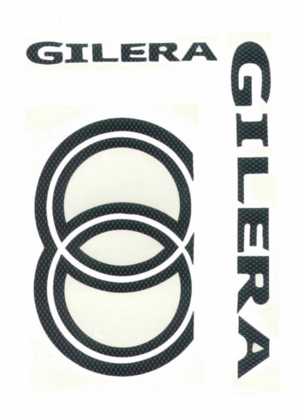 Sticker set Gilera carbon 5-delig