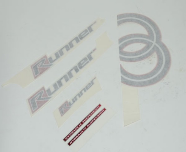 YELLOW & RED  AUTOCOLLANT ETICHETTA Gilera Runner  FXR Stickers Decals 