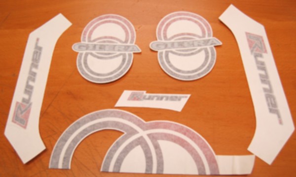 Stickerset Gilera Runner Purejet Piaggio origineel 62084500a6