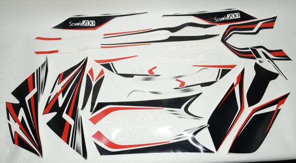 Sticker set Malaguti Phantom F12R LC scuola zoo original 18154800