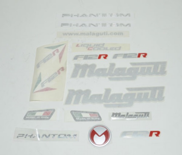 Stickerset Malaguti Phantom F12R Titanium origineel 18148201