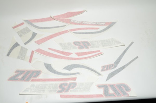 Sticker set Piaggio Piaggio Zip 2000 Sp white Piaggio original