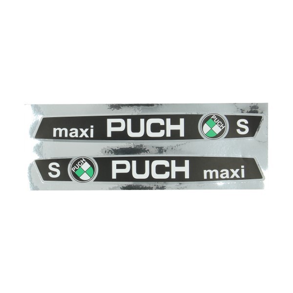 Stickerset Puch Maxi s zwart wit