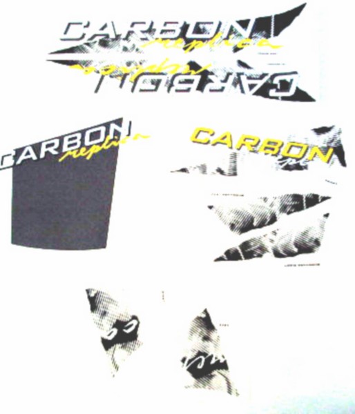 Sticker set replica Gilera Runner carbon=op=op