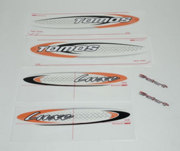 Stickerset Tomos Luxe EX e-start origineel 234665