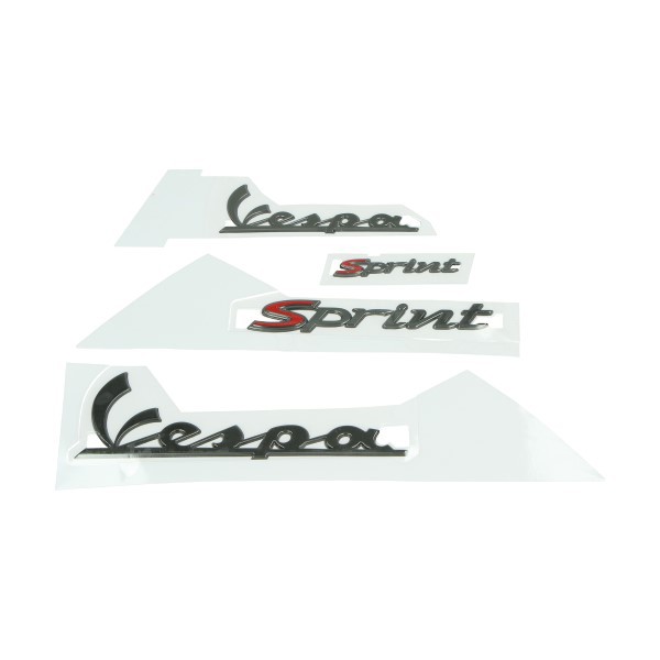 stickerset Vespa Sprint smoke 4-delig