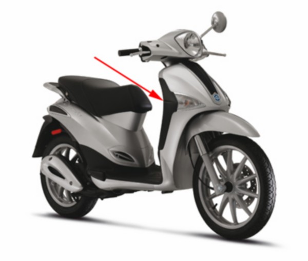 Stossstange Liberty 4T RST rechts Vorne Piaggio original 655747000c