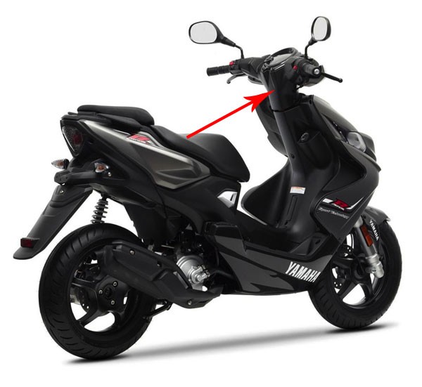 Stuurkap achterzijde Yamaha Aerox 2013 origineel 1phf614500