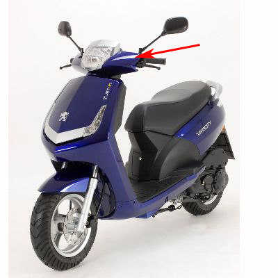 Stuurkap Peugeot new Vivacity blauw h2 origineel 772080h2 op=op