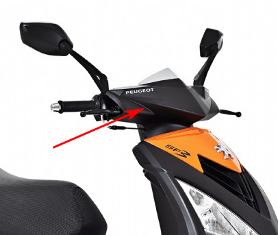 Lenkradabdeckung Peugeot Speedfight 3 Schwarz matt h6 original 772288h6