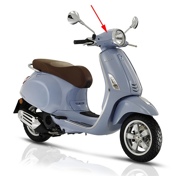 Lenkradabdeckung Vespa Vespa Primavera blau 279 a Oben Piaggio original 67364600t8