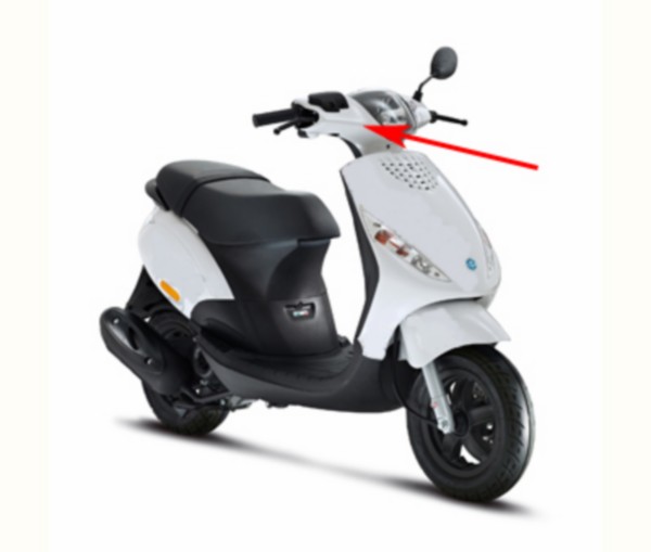 Stuurkap Zip 2000 wit 724 Piaggio origineel 5993170087