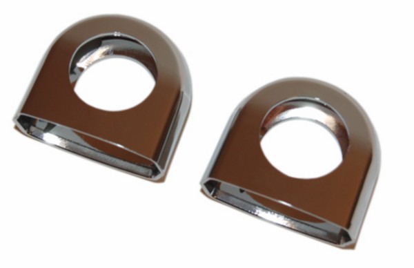 Handle bar clamp set decorative Kreidler chrome 2-delig