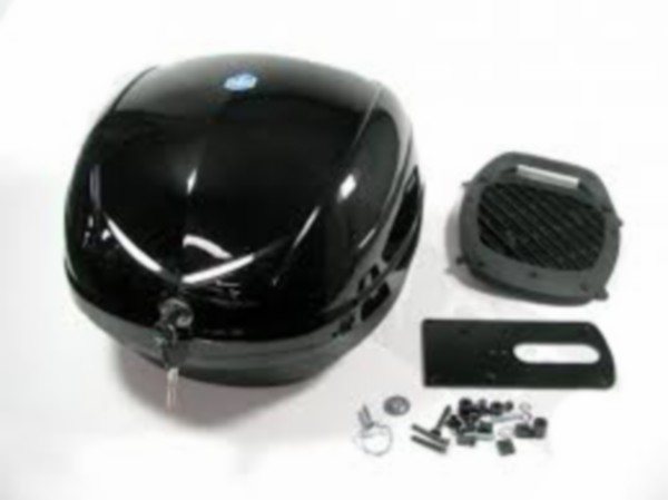 Topcase + drager fly black lucido 94 piaggio original 672532000g