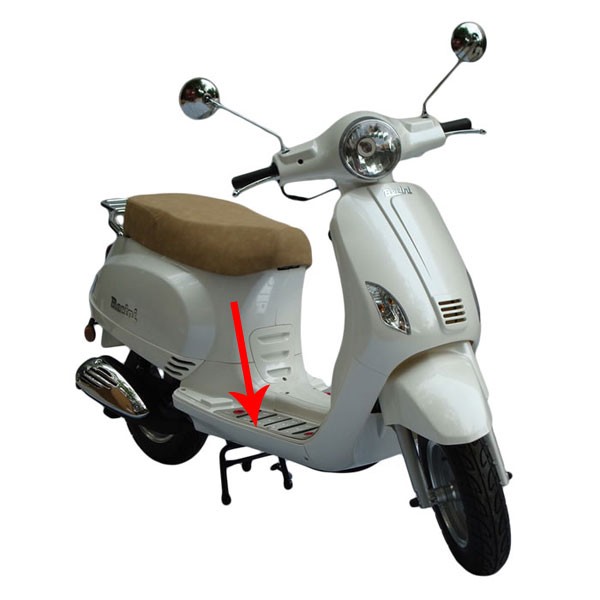 Trittbleche China LX Napoli Riva VX50 weiss