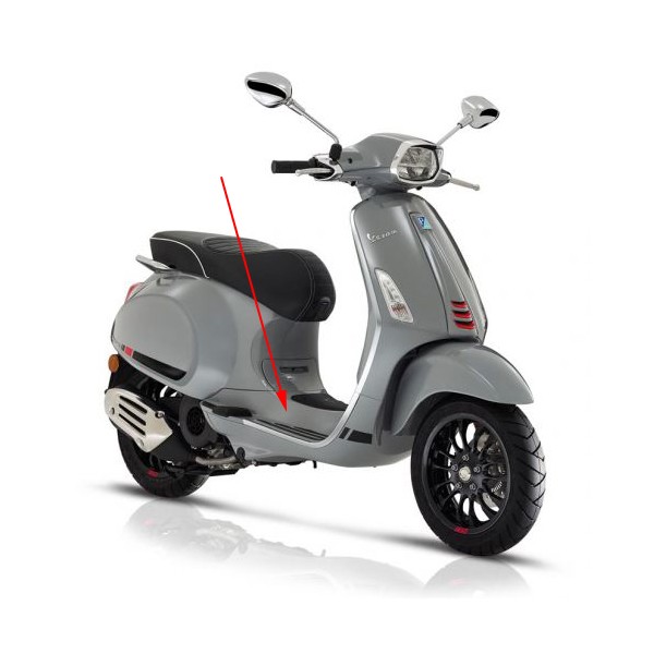 Treeplank Vespa Sprint 4T (euro4) grijs Lucido 715 C Piaggio origineel 67361200ht