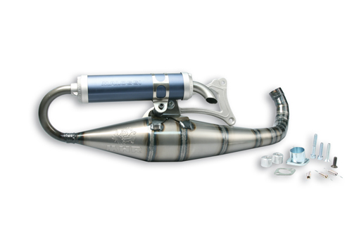 Exhaust big bore Minarelli horizontal blank/blue malossi mhr 3215198