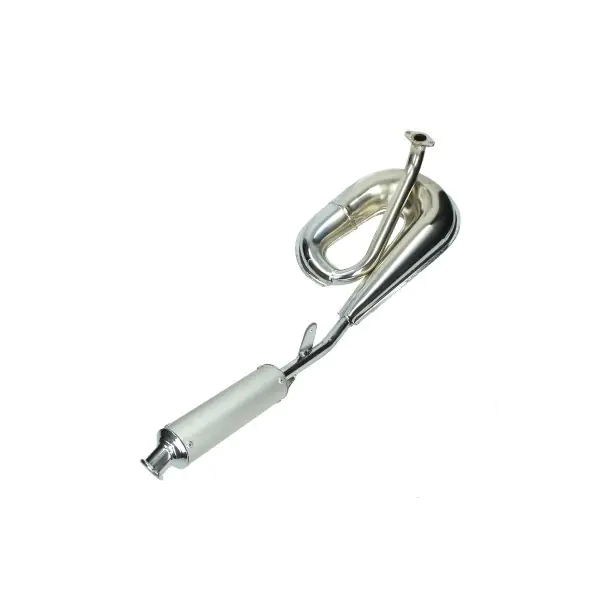 Auspuff komplett Schaltung (made in eu) Tomos A3 verchromt Aluminium Tecno