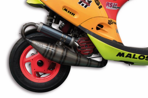 Exhaust complet rev. big bore Minarelli Horizontaal lc Piaggio 2-stroke 52mm Malossi mhr 3216158