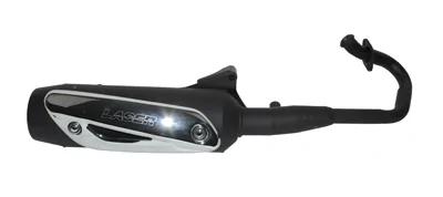 Uitlaat compleet standaard MC2 mc3 nrg Gilera Runner zwart laser 86900203s op=op