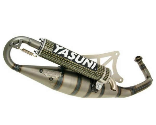 Auspuff komplett Yasuni-r Piaggio 2-takt carbon Kevlar Yasuni tub420ck