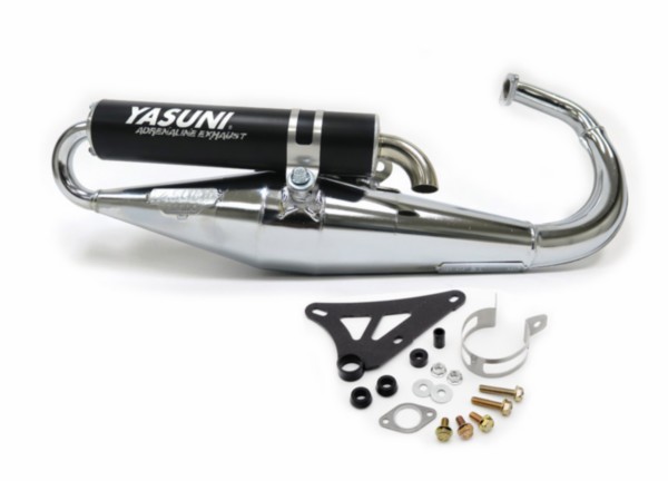 Exhaust complet Yasuni-Z Booster Bw minus Verticaal chrome black Yasuni tub306bcr