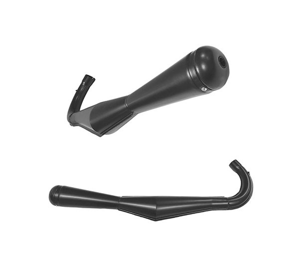 Exhaust (made in eu) megaphone Zundapp 36mm black jamarcol