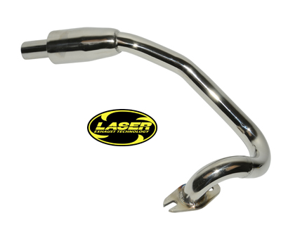 Exhaust curve Minarelli Horizontaal Stainless Steel laser pro original 508002=op=op