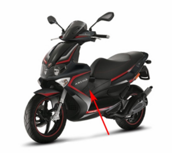 Heating grill Gilera Gilera Runner RST black left