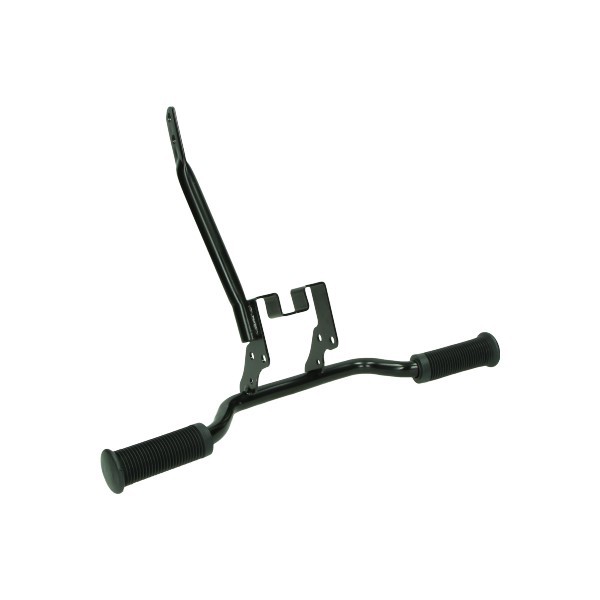 Footrest bracket substructure + rubbers Kreidler black 1967 - 1972