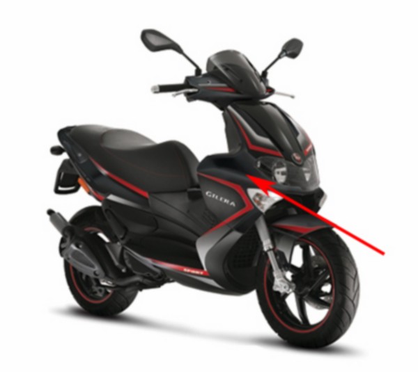 Vordere Scheibe Gilera Gilera Runner RST Schwarz Lucido 94