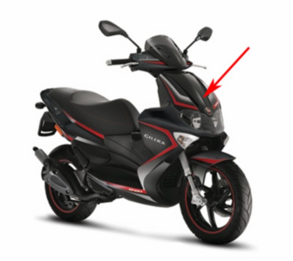 Front cover Gilera Gilera Runner RST black Lucido 94