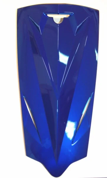 Vordere Scheibe mitten Gilera Runner blau verchromt DMP