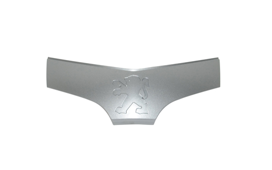 Voorscherm midden + logo Peugeot Tweet grijs origineel 801993al op=op