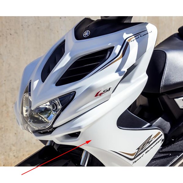 Front cover under Yamaha Aerox 4-Start white matt 1phf835j01p3