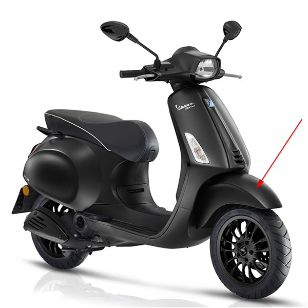 Schutzblech vorne euro-4 5 [notte] Vespa Sprint Schwarz matt 99 C Piaggio original 1b006646000nv