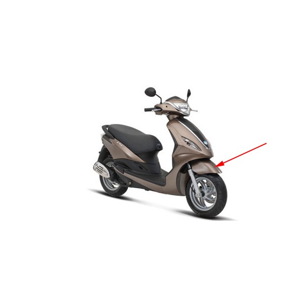 Voorspatbord Fly new 2012 bruin marrone 130 a Piaggio origineel 67368200me