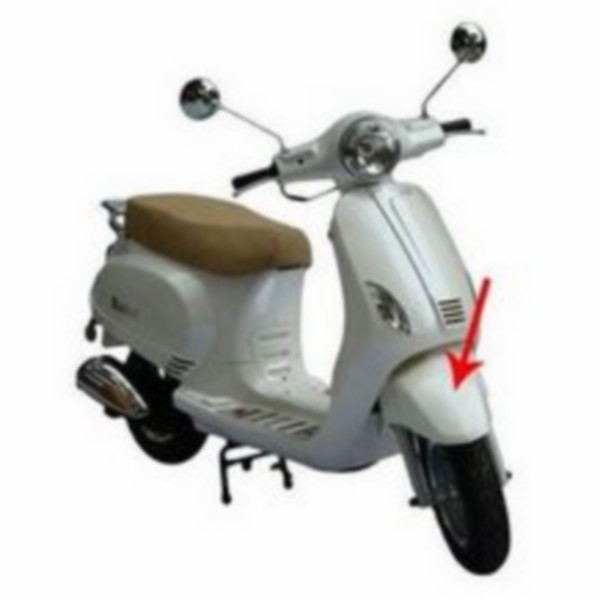 Schutzblech vorne LX fl Vespa Vespa LXV weiss siena 552 Piaggio original 66652800m4